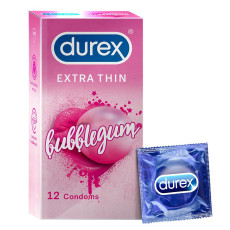 A2ZBDShop Durex Bubblegum Flavoured Condom 12 Pcs