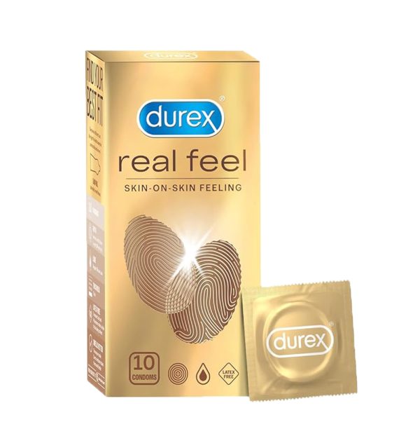 A2ZBDShop Durex Real Feel Condoms for Men10 Pcs