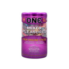A2ZBDShop One Mixed Pleasures Condom (12 Pieces)