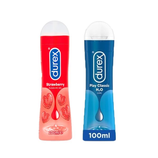 A2ZBDShop Durex Strawberry & Classic Lubricant Gel