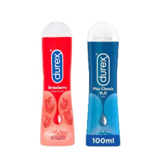 A2ZBDShop Durex Strawberry & Classic Lubricant Gel