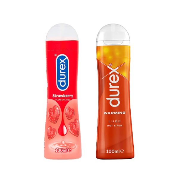 A2ZBDShop Durex Strawberry & Warming Lubricant Gel Combo