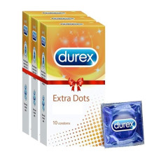 A2ZBDShop Durex Love Extra Dots Combo 3 Pack - 30 Pcs